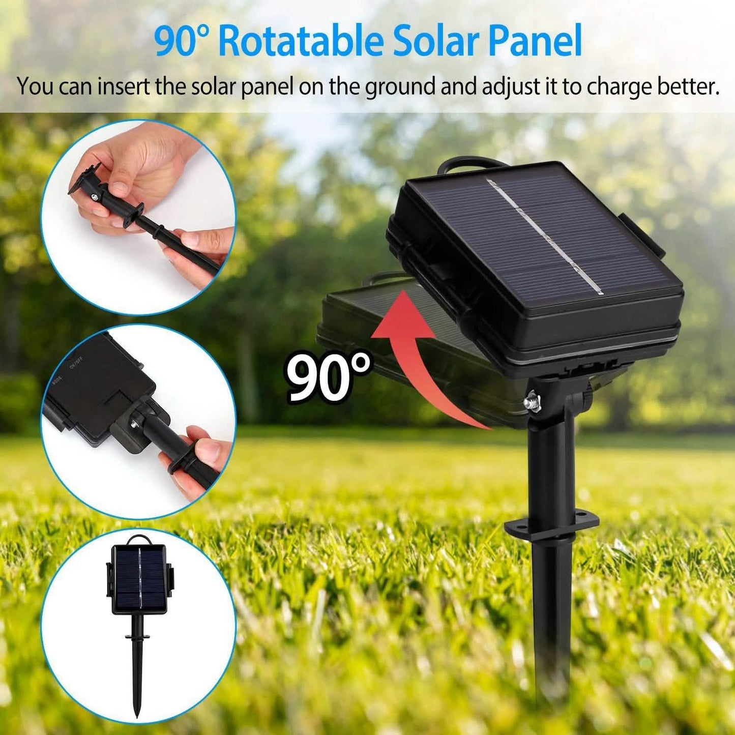 Solar Umbrella Outdoor String Light DailySale