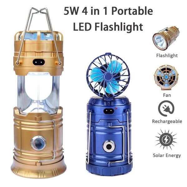 Solar USB Charging Tent Light + Fan DailySale