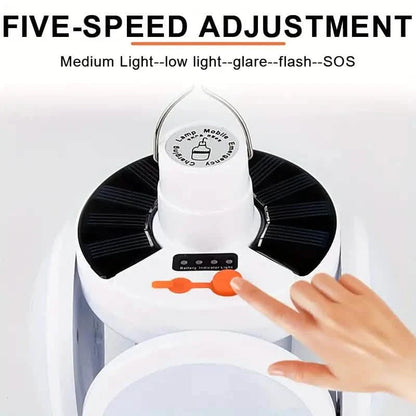 Solar USB Rechargeable LED Bulb Lights With Power Display DailySale