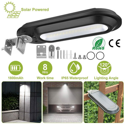 Solar Wall Light Outdoor 18 LED's Dusk to Dawn Fence Lamp DailySale