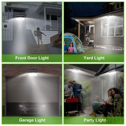 Solar Wall Light Outdoor 206 LEDs PIR Motion Sensor Lamp DailySale