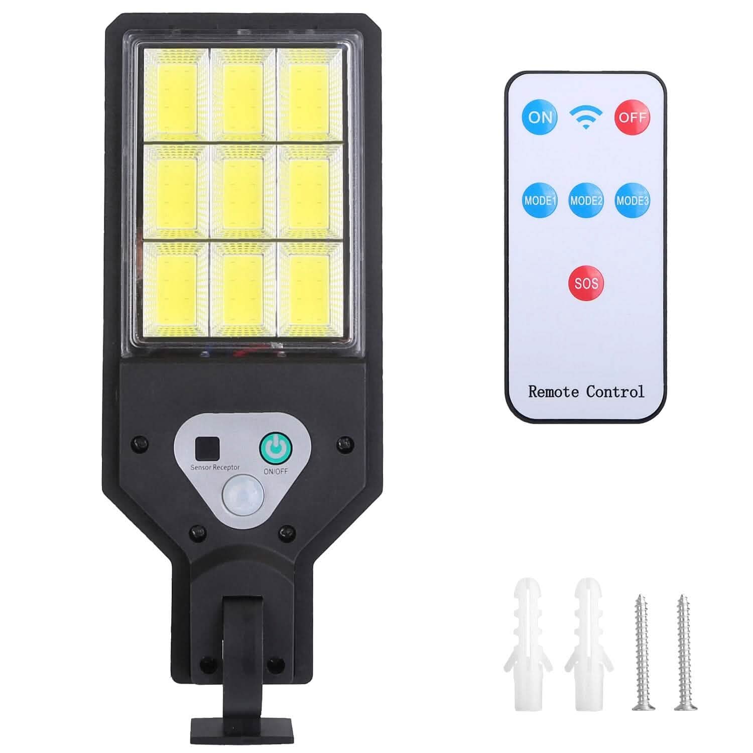 Solar Wall Light Outdoor Beads PIR Motion Sensor Remote Control Wireless Lamps DailySale