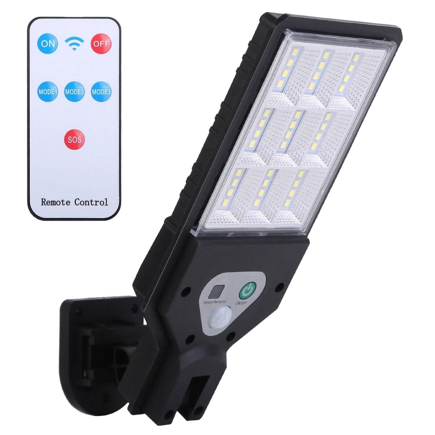 Solar Wall Light Outdoor Beads PIR Motion Sensor Remote Control Wireless Lamps DailySale