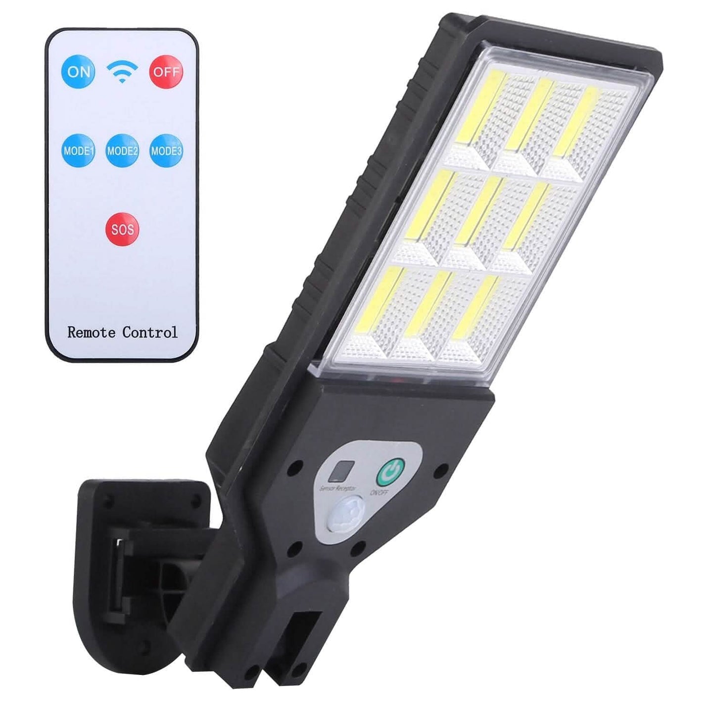 Solar Wall Light Outdoor Beads PIR Motion Sensor Remote Control Wireless Lamps DailySale