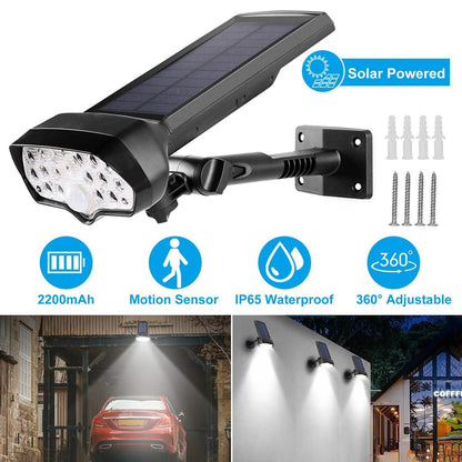 Solar Wall Light Outdoor Motion Sensor Light DailySale