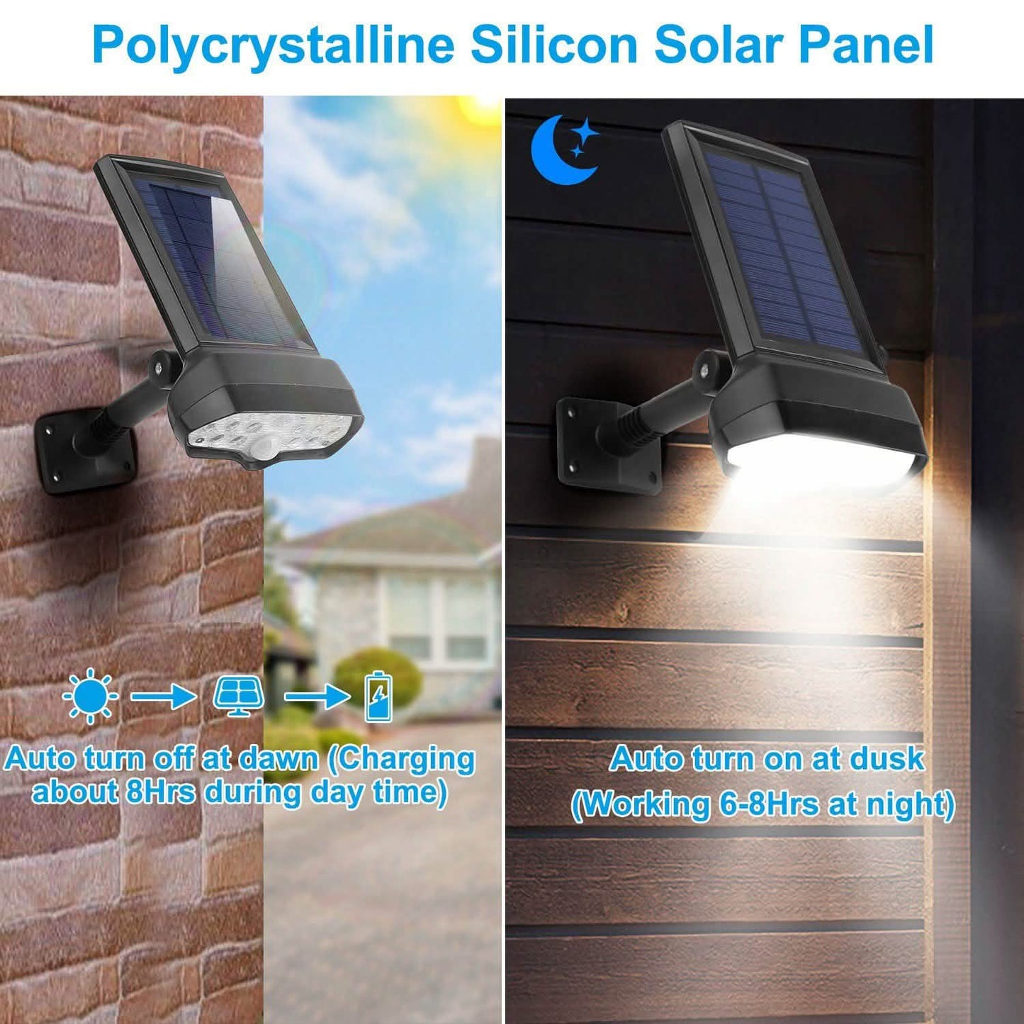 Solar Wall Light Outdoor Motion Sensor Light DailySale