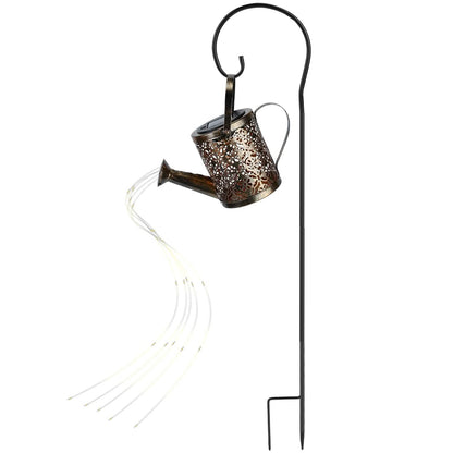 Solar Watering Can Powdered String Light Stake DailySale