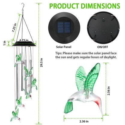 Solar Wind Chime Lights DailySale