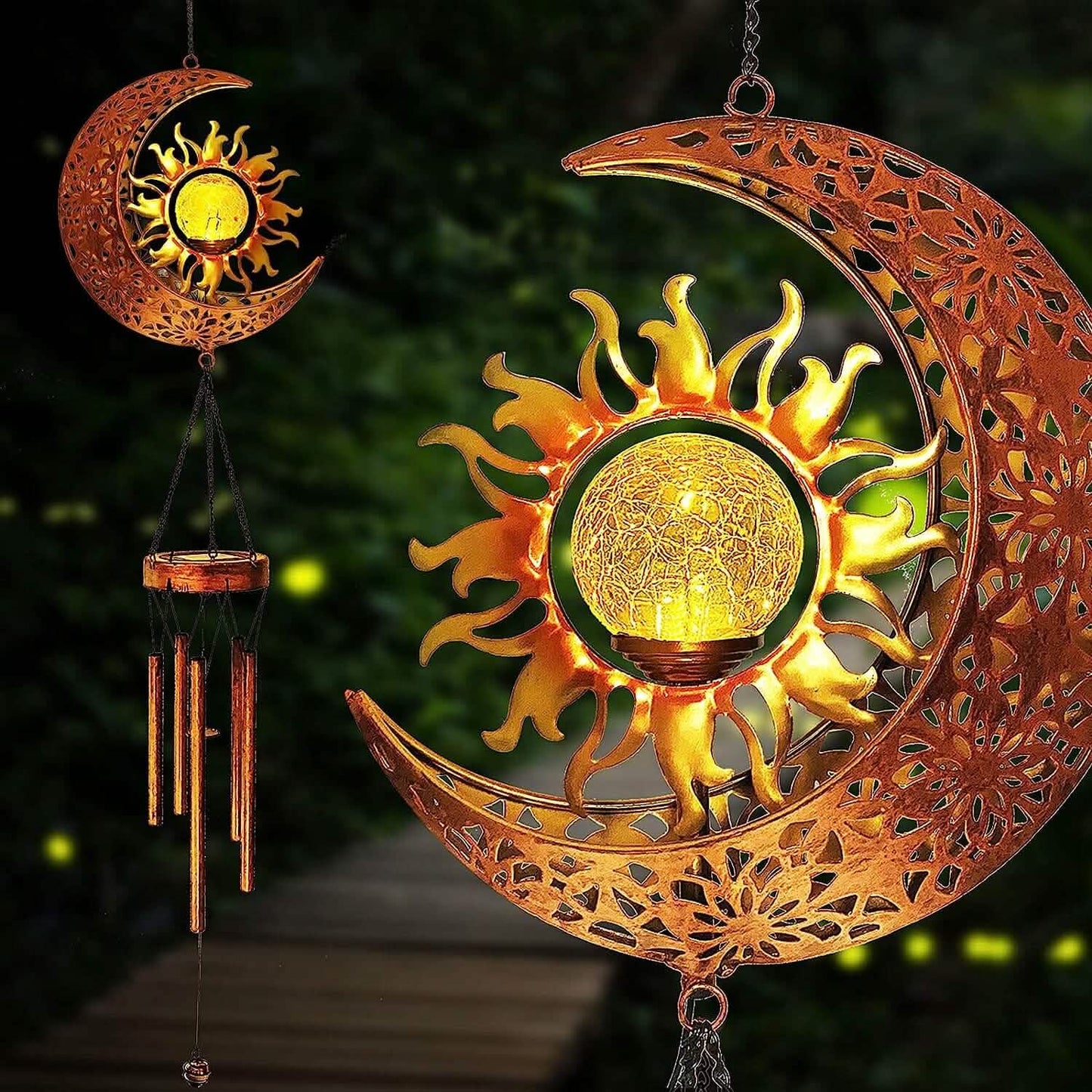 Solar Wind Chimes Garden Decorative Wind Chime Light DailySale