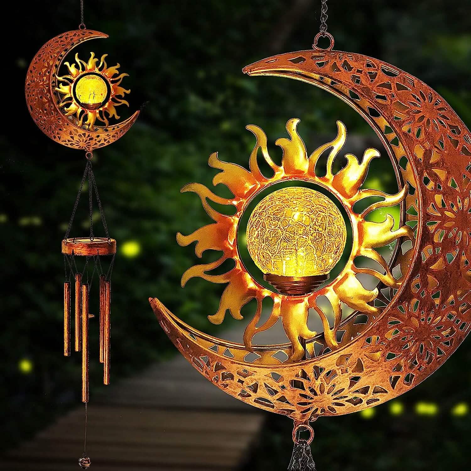Solar Wind Chimes Garden Decorative Wind Chime Light DailySale