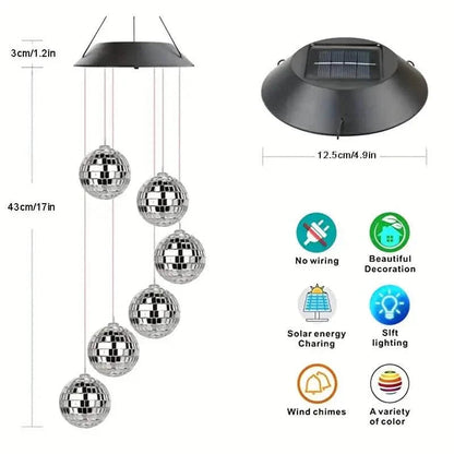 Solar Wind Chimes Light - Mobile Hanging LED Light, Color Changing Wind Chime DailySale