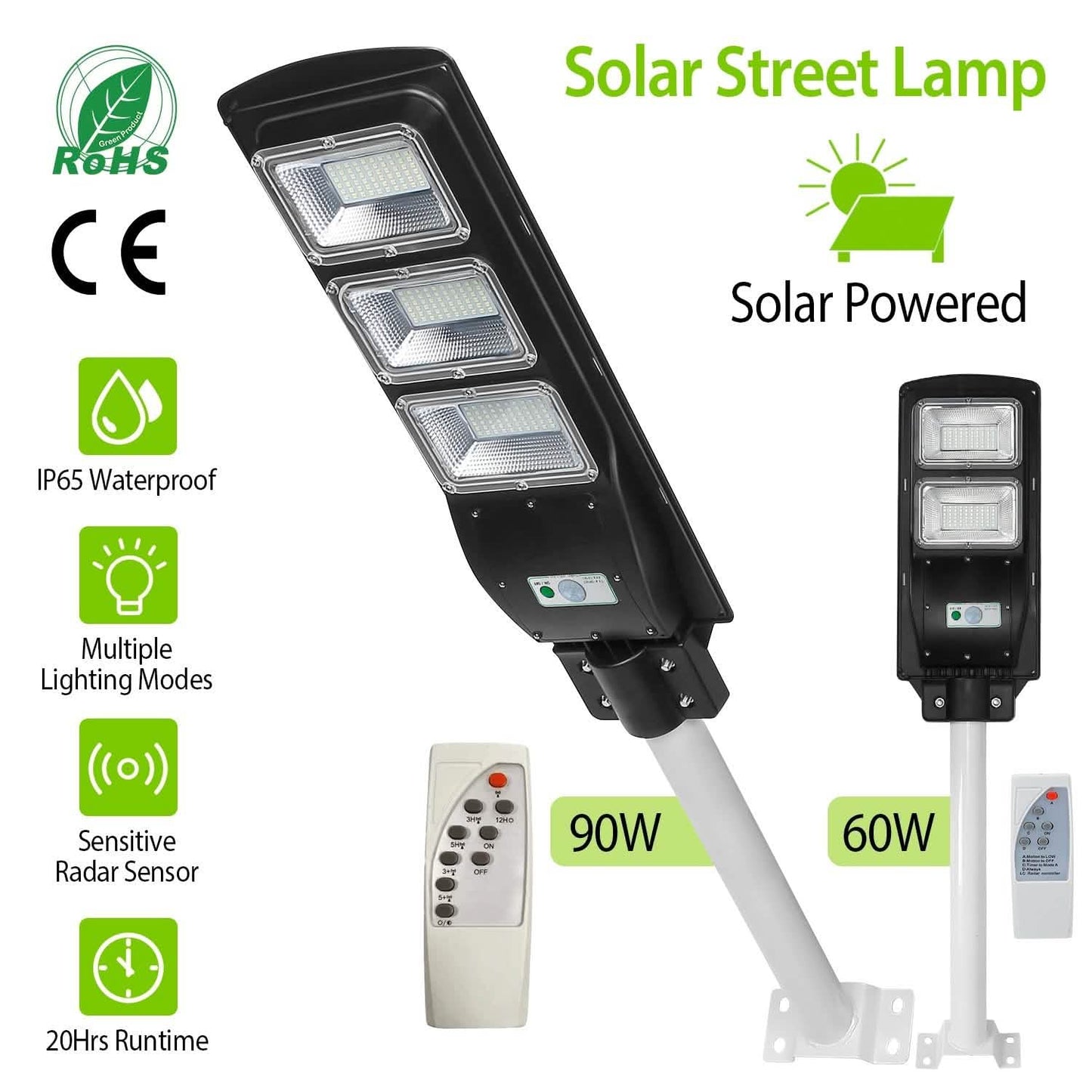 Solar Wireless IP65 Waterproof Street Path Light DailySale