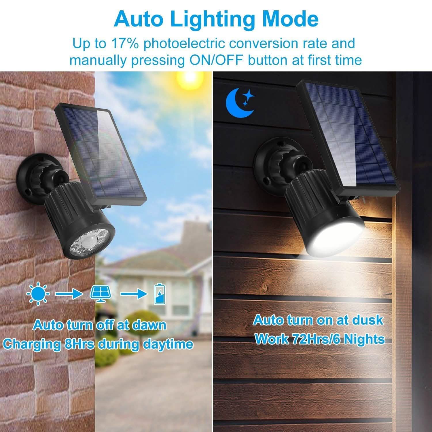 Solarek Lights Outdoor Solar Powered LED Spotlights DailySale