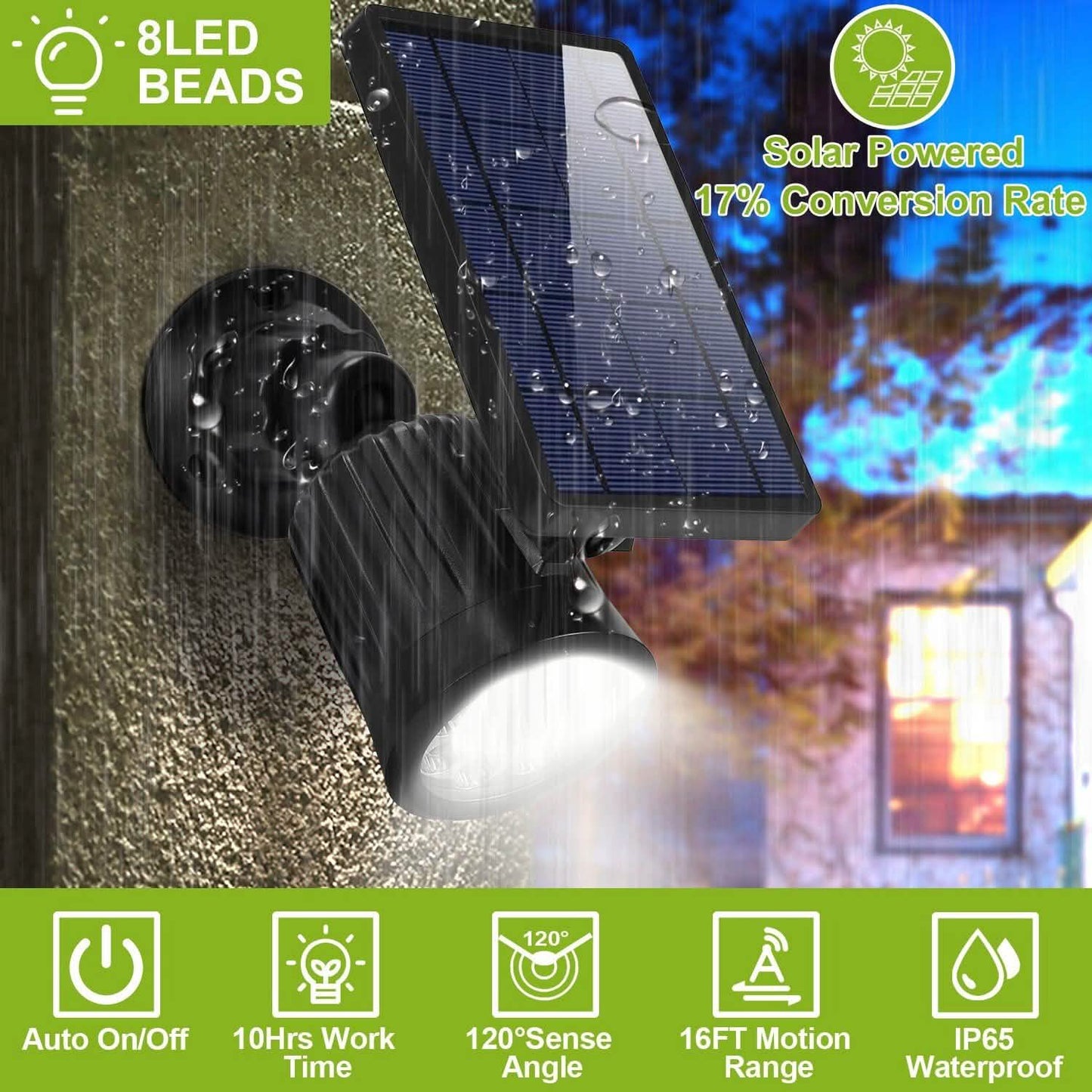Solarek Lights Outdoor Solar Powered LED Spotlights DailySale