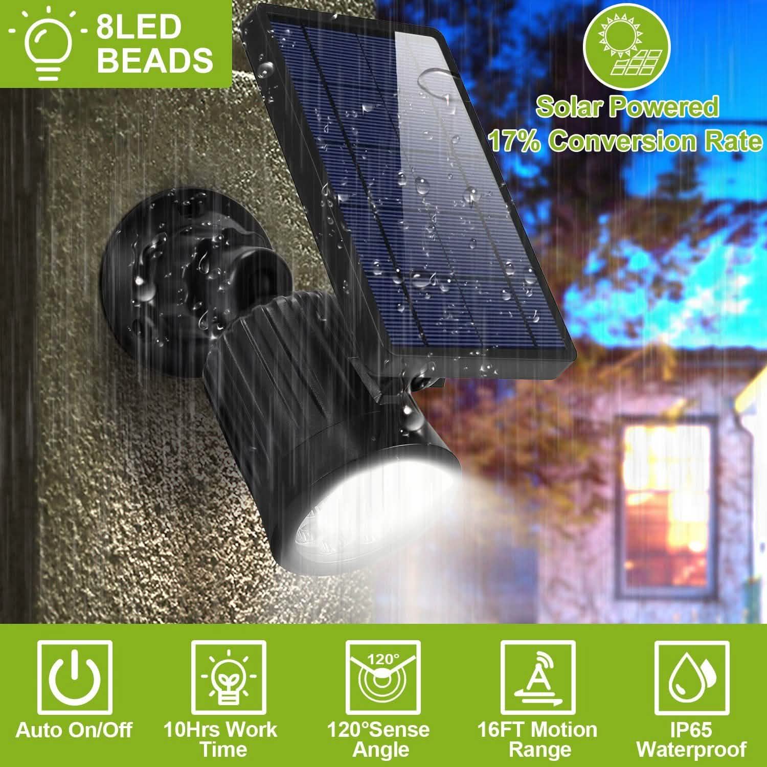 Solarek Lights Outdoor Solar Powered LED Spotlights DailySale