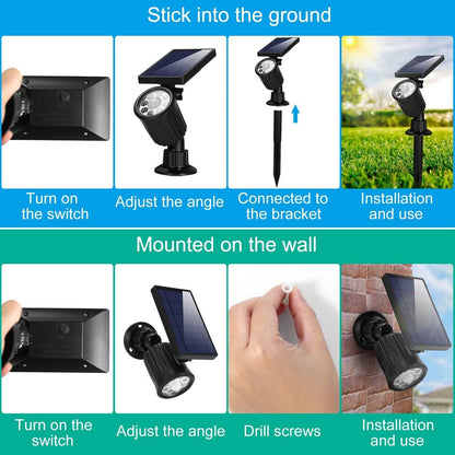 Solarek Lights Outdoor Solar Powered LED Spotlights DailySale