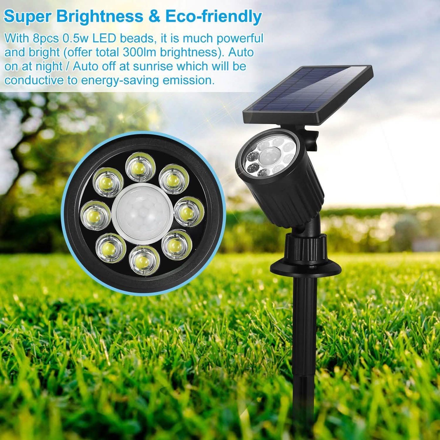 Solarek Lights Outdoor Solar Powered LED Spotlights DailySale