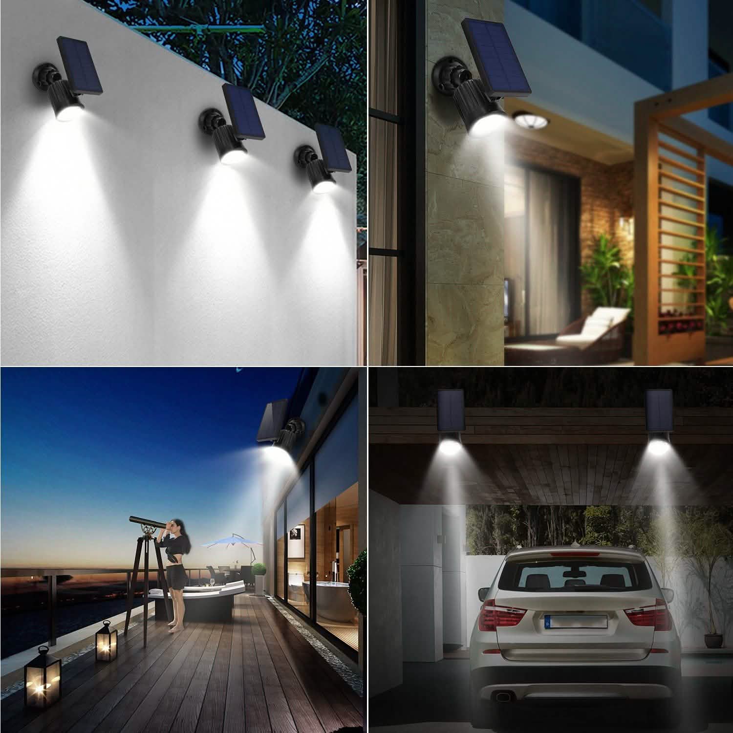 Solarek Lights Outdoor Solar Powered LED Spotlights DailySale