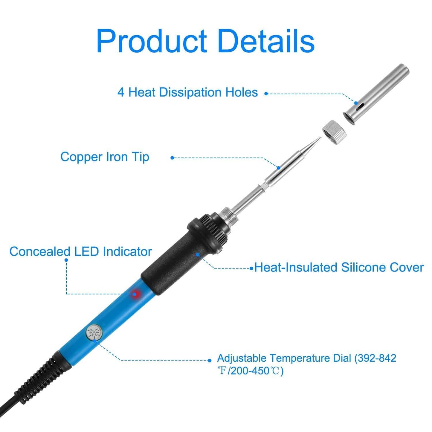 Soldering Iron 110V/60W Adjustable Temperature DailySale