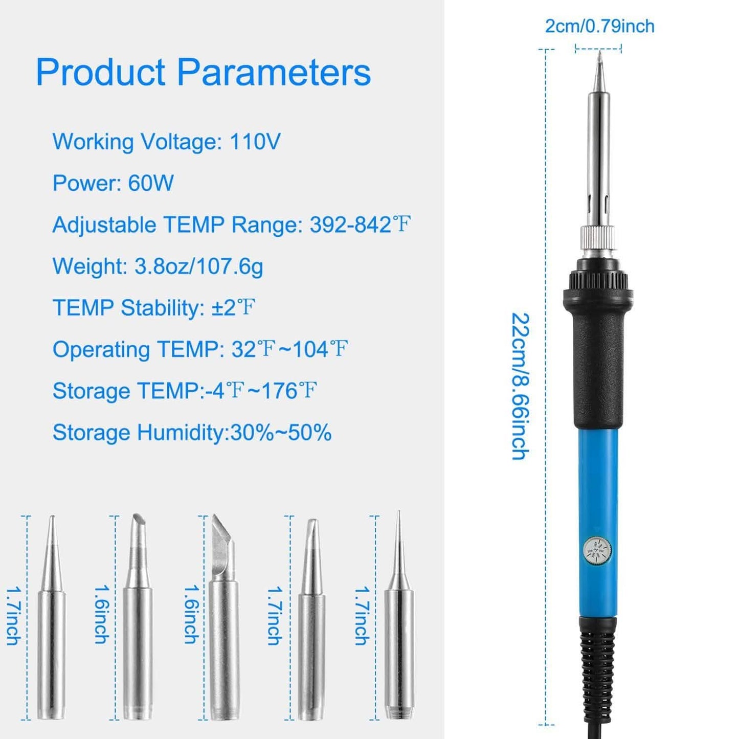 Soldering Iron 110V/60W Adjustable Temperature DailySale