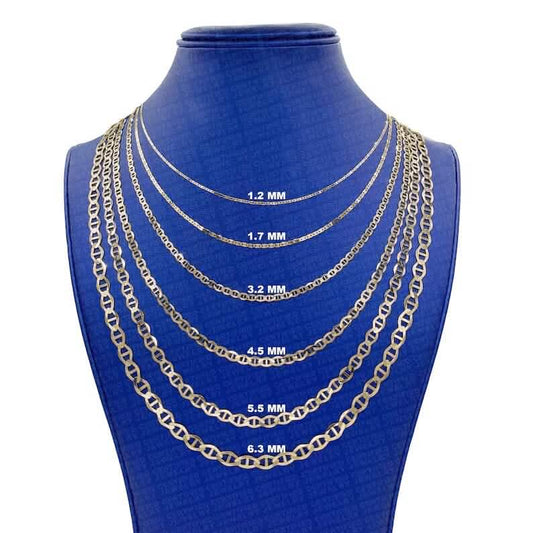 Solid 14K Yellow Gold Mariner Link Chain Necklace DailySale