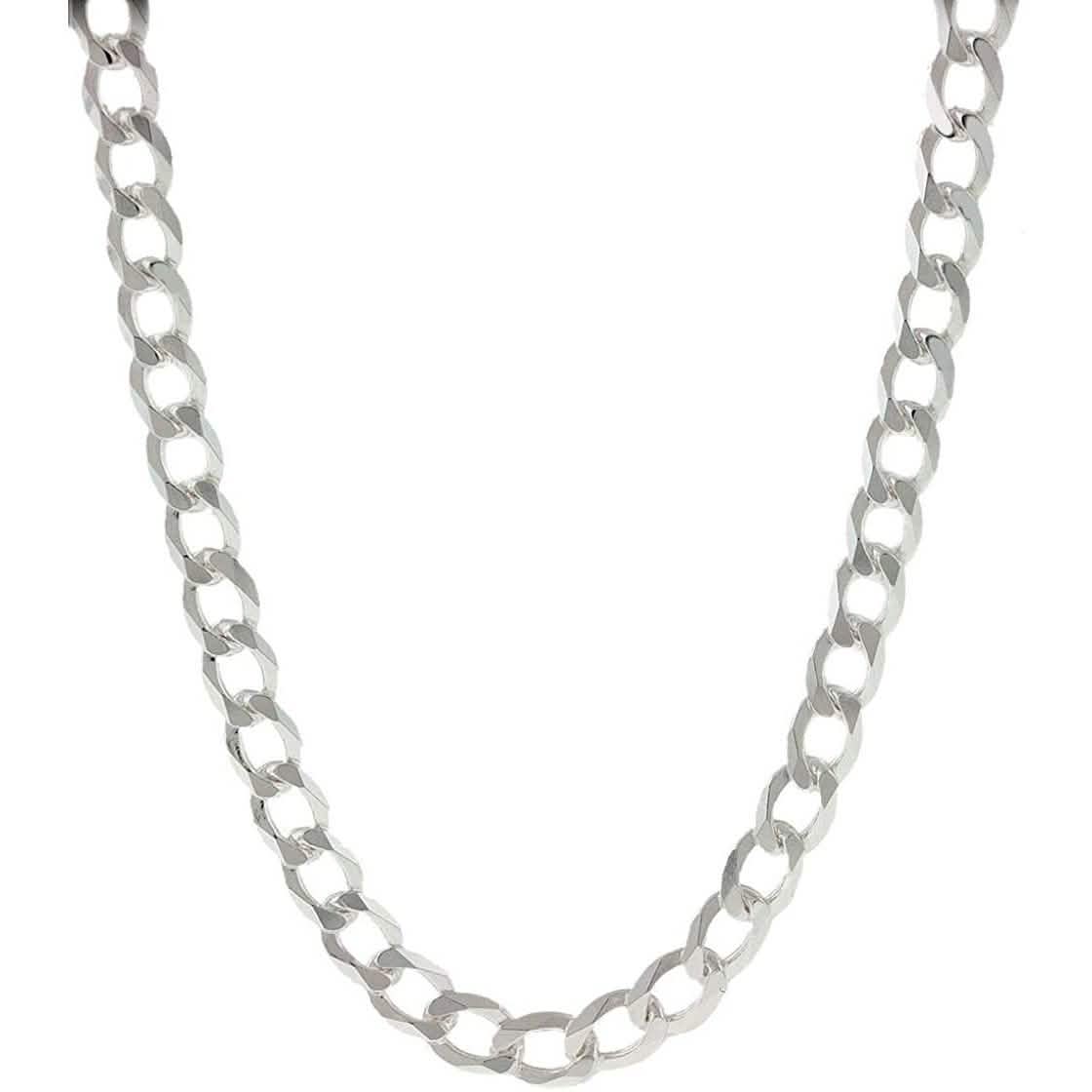 Solid 925 Sterling Silver 4.5mm Cuban Chain Necklace DailySale