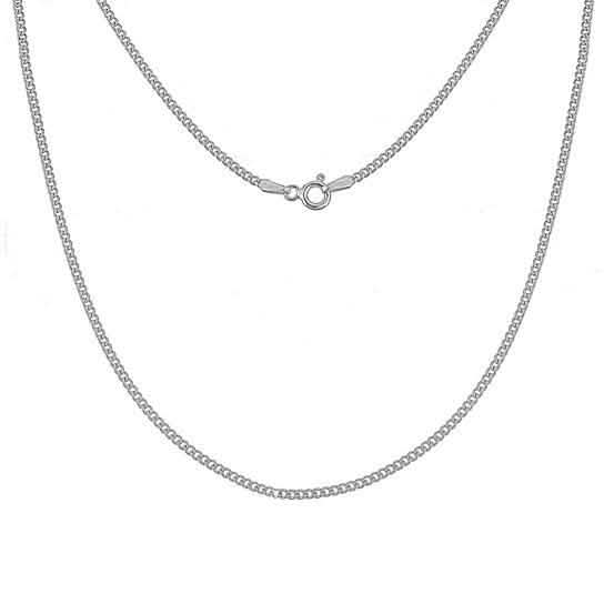 Solid .925 Sterling Silver Curb Link Chain Unisex Necklace DailySale