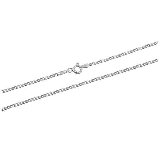 Solid .925 Sterling Silver Curb Link Chain Unisex Necklace DailySale