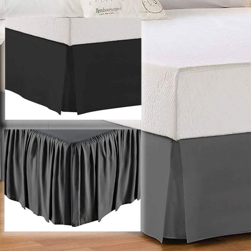 Solid Color Bed Skirt - Assorted Styles DailySale