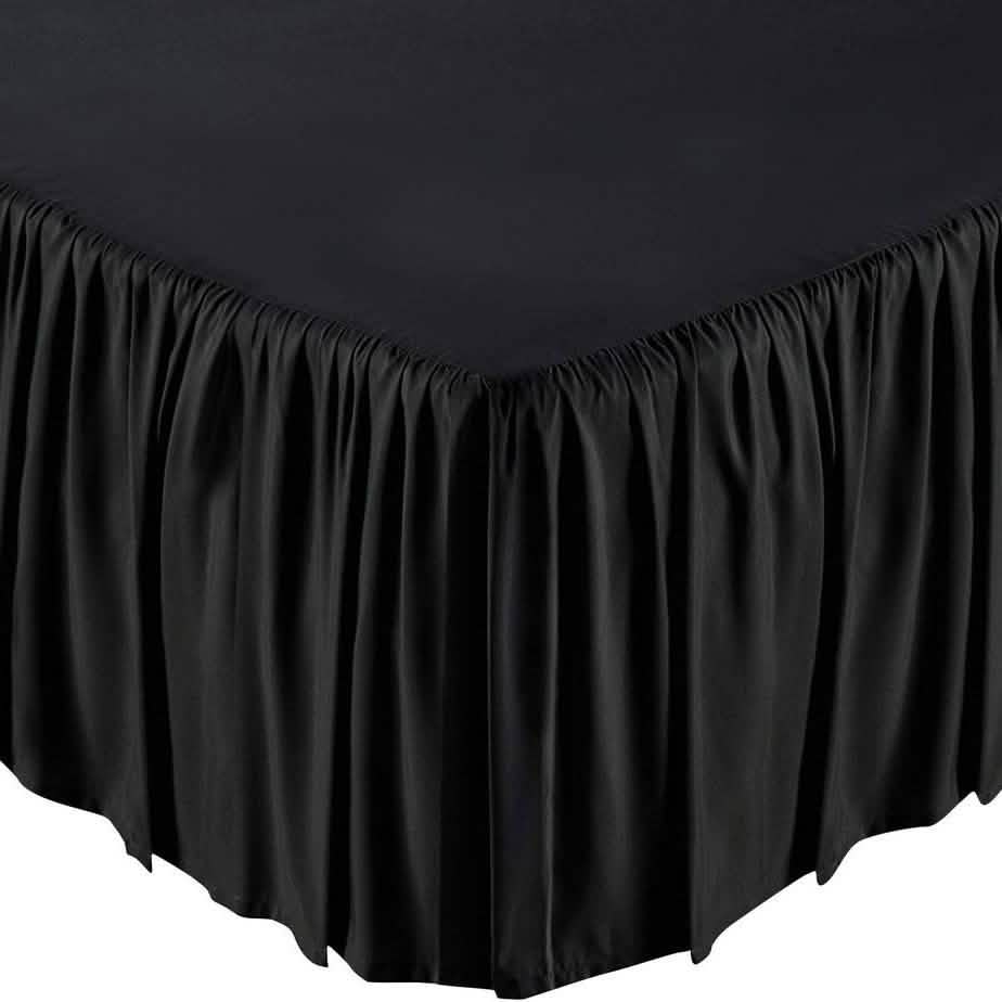 Solid Color Bed Skirt - Assorted Styles DailySale