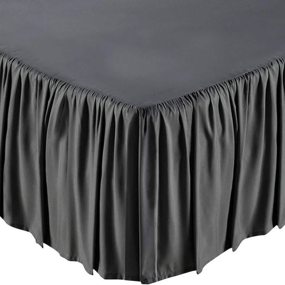 Solid Color Bed Skirt - Assorted Styles DailySale