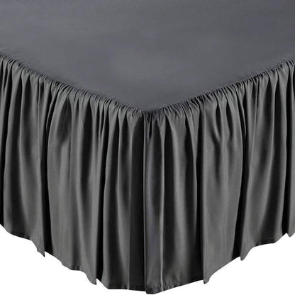 Solid Color Bed Skirt - Assorted Styles DailySale