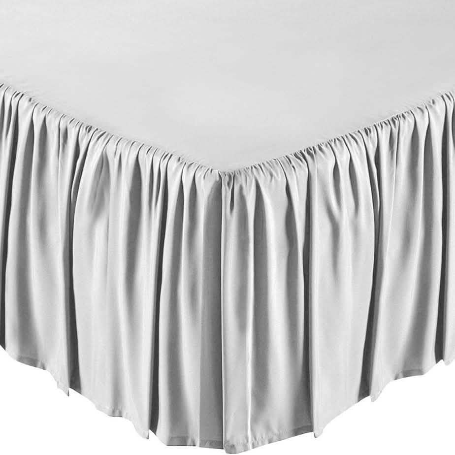 Solid Color Bed Skirt - Assorted Styles DailySale