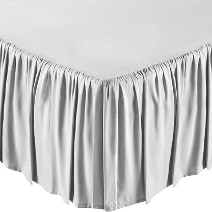 Solid Color Bed Skirt - Assorted Styles DailySale