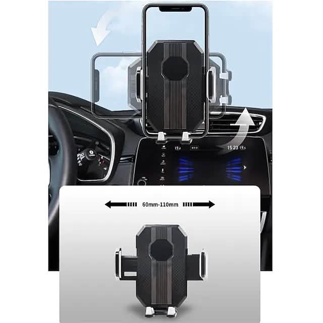 Solid & Durable Car Phone Holder Mount for Dashboard Windshield Long Arm Strong Suction Cell Phone Car Mount DailySale