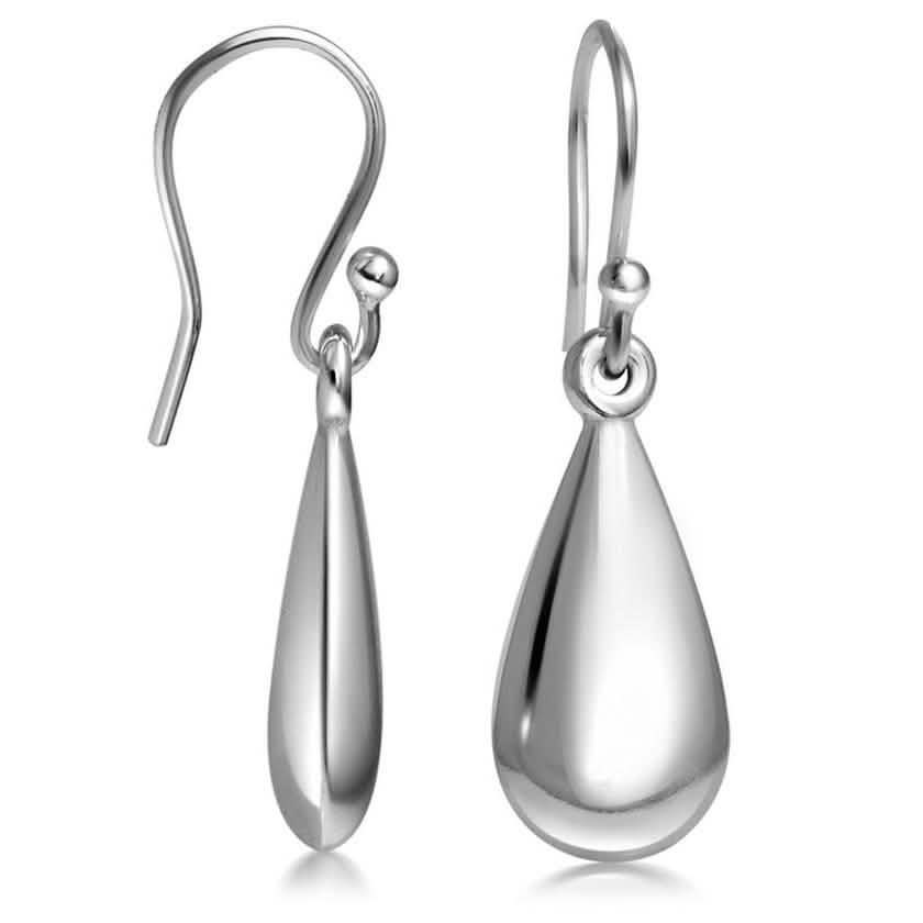 Solid Sterling Pear Shape Hanging Earrings By Paolo Fortelini DailySale