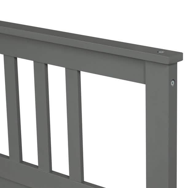 Solid Wood Platform Bed and Kids Room Headboard DailySale
