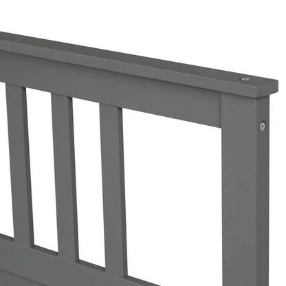 Solid Wood Platform Bed and Kids Room Headboard DailySale