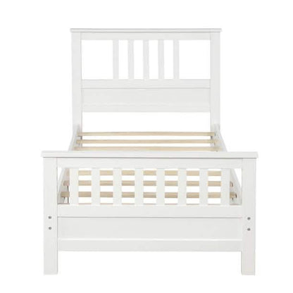 Solid Wood Platform Bed and Kids Room Headboard DailySale