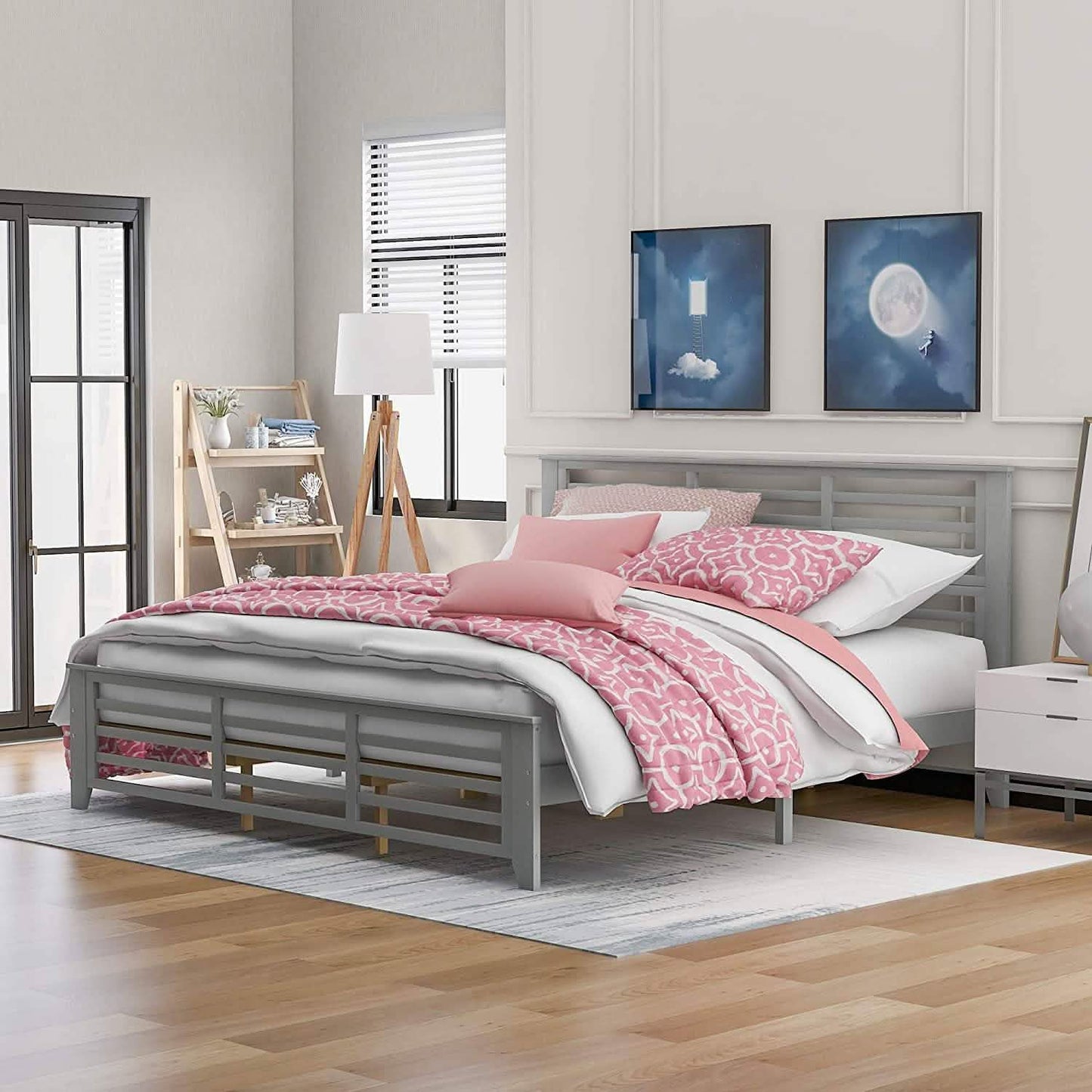 Solid Wood Platform Bed Frame DailySale