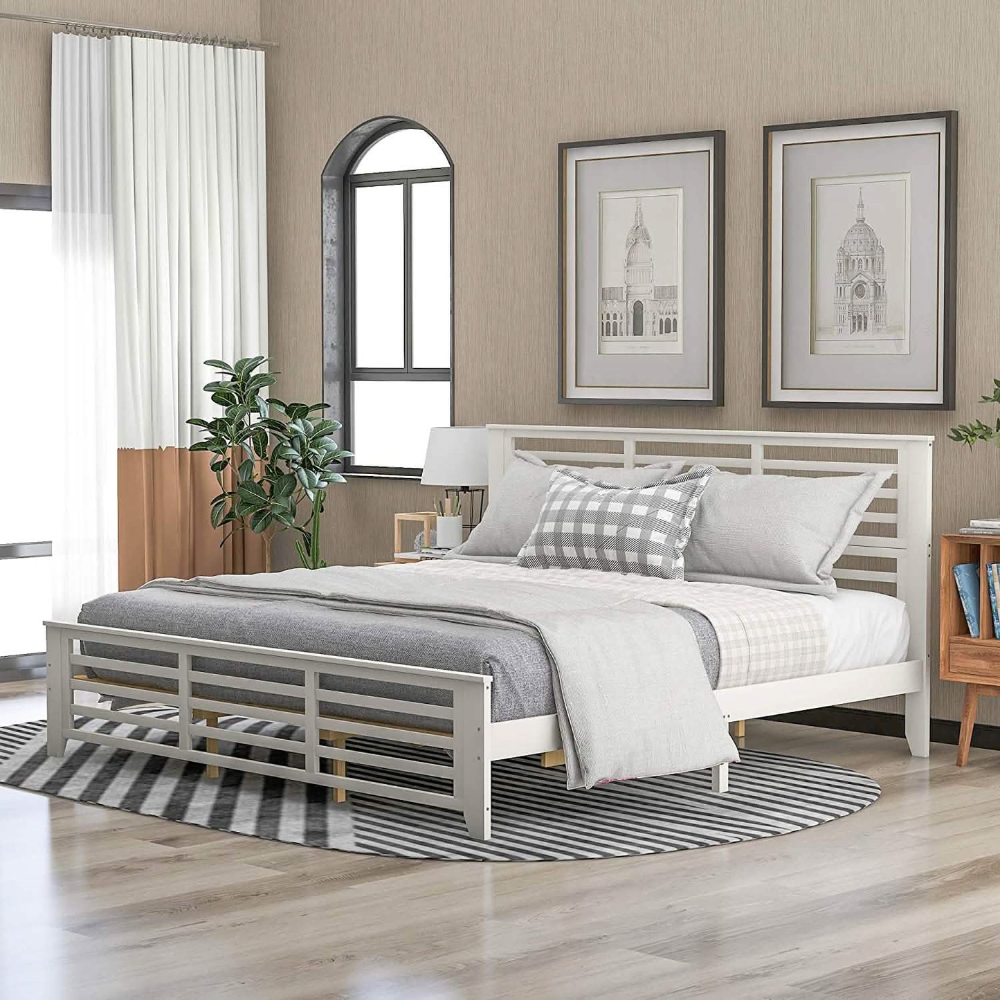 Solid Wood Platform Bed Frame DailySale