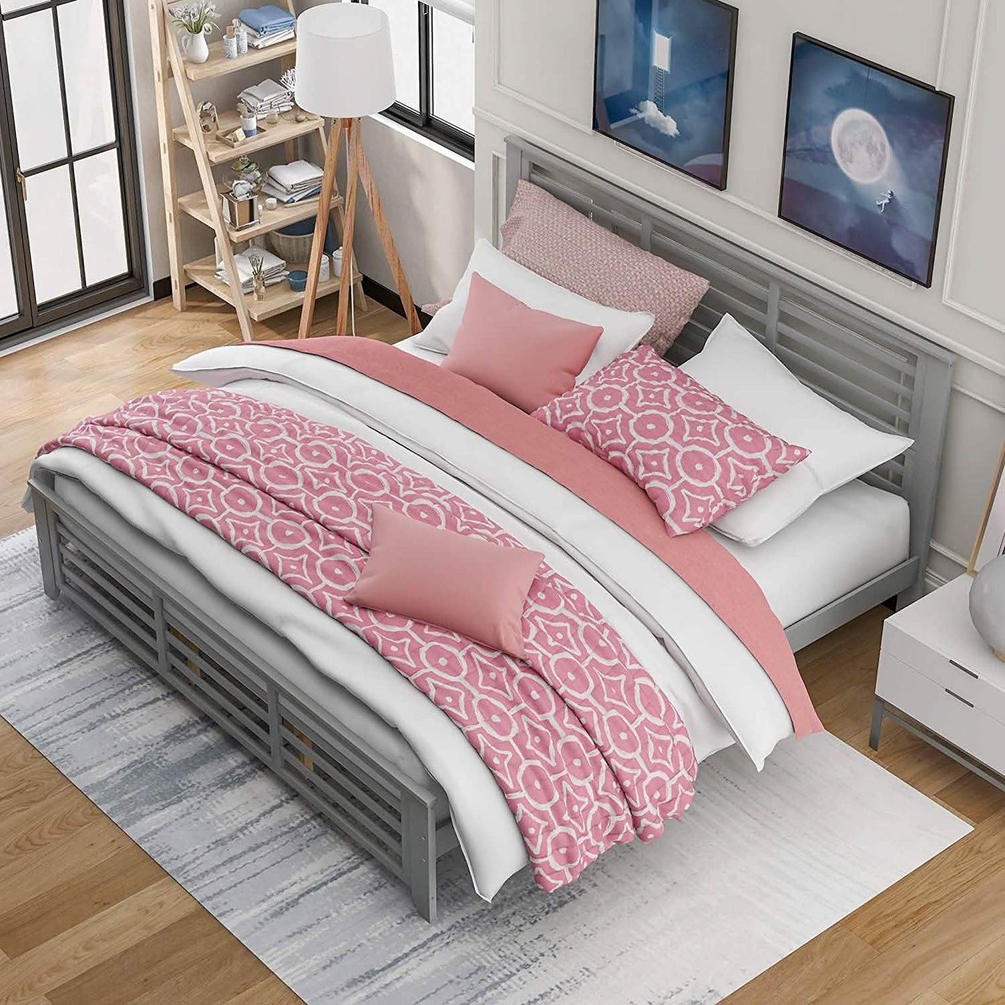 Solid Wood Platform Bed Frame DailySale