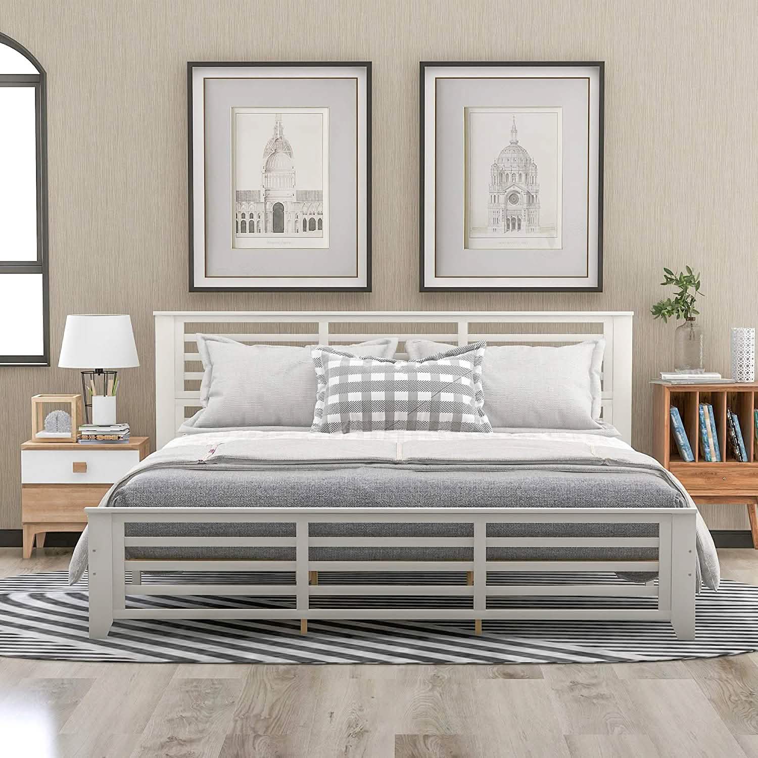 Solid Wood Platform Bed Frame DailySale