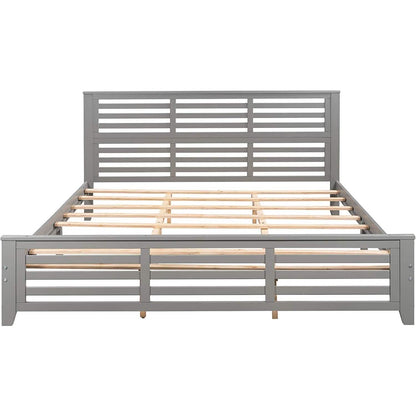Solid Wood Platform Bed Frame DailySale