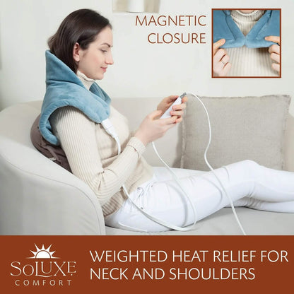 Soluxe Comfort Weighted Neck and Shoulder Heating Pad DailySale