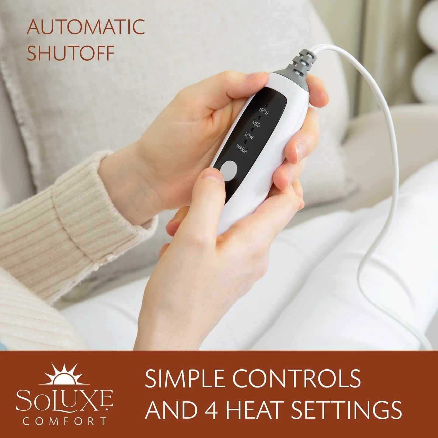 Soluxe Comfort Weighted Neck and Shoulder Heating Pad DailySale