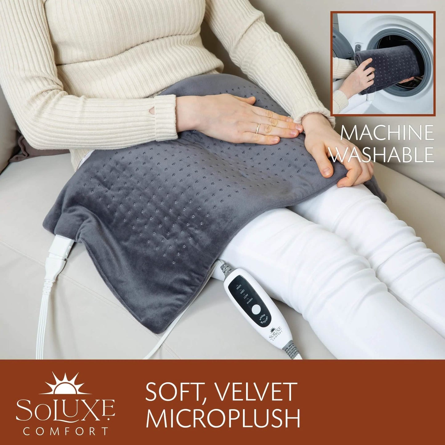 Soluxe Comfort XL King Size Heating Pad DailySale