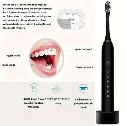 Sonic Electric Toothbrush with 6 Modes and Smart Timer DailySale