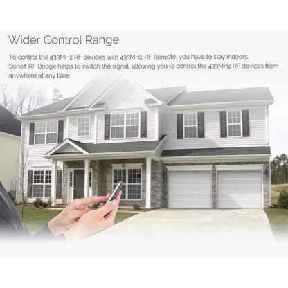SONOFF® RF Bridge WIFI 433 MHz Replacement Smart Home Automation Universal Switch DailySale