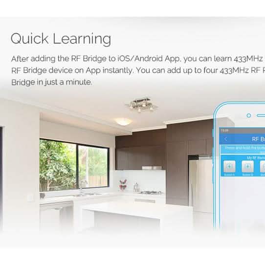 SONOFF® RF Bridge WIFI 433 MHz Replacement Smart Home Automation Universal Switch DailySale